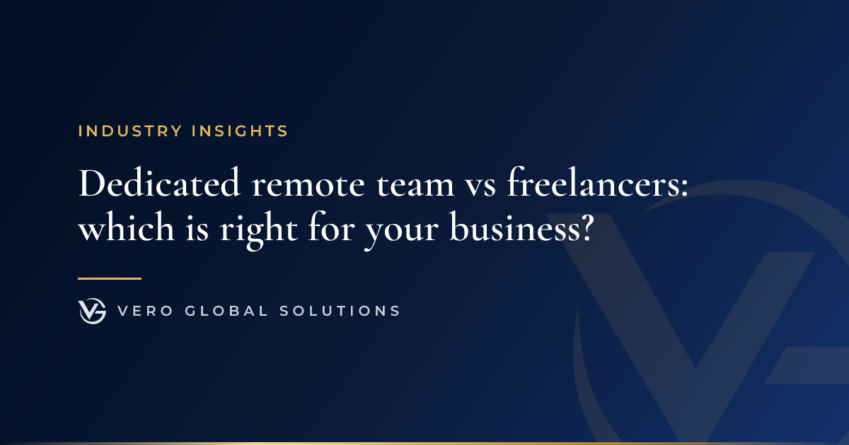 Cover image: Dedicated remote team vs freelancers: which is right for your business?